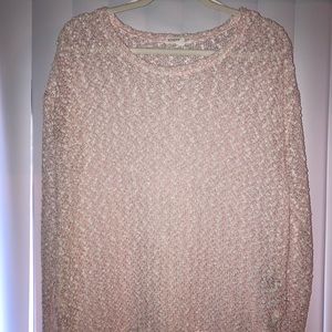 Aeropostale Pink/white Pom Pom top